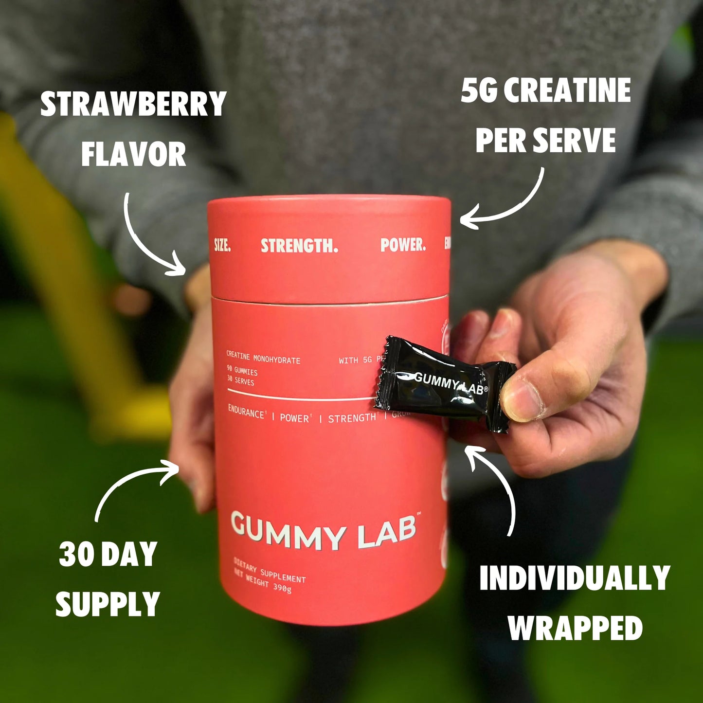 Creatine Gummies 5G by The Gummy Lab - Strawberry