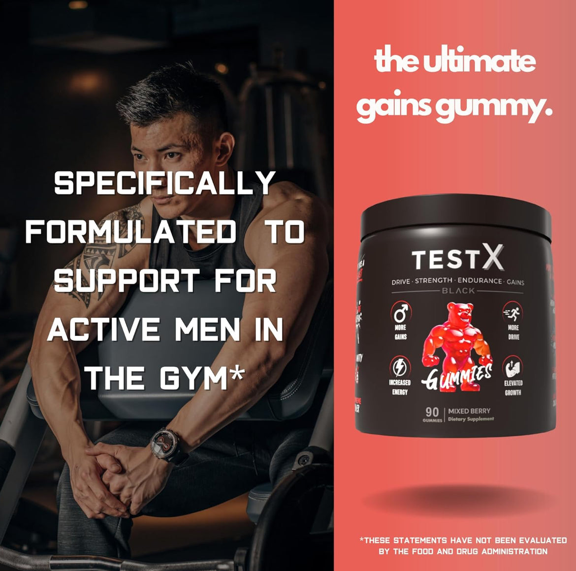 TestX Gummies Testosterone Booster