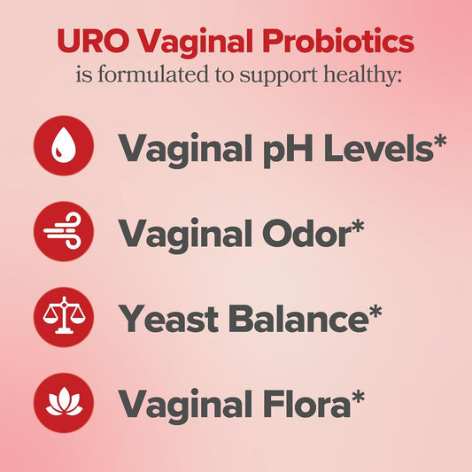 O Positiv URO Vaginal Probiotic – pH Balance & Odor Support for Women – 60 Caps