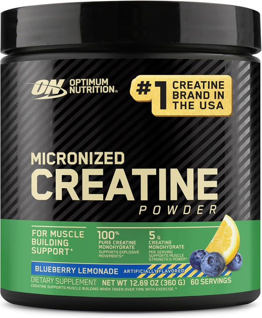 Optimum Nutrition - Flavoured Micronised Creatine - Blueberry Lemonade - 60 Serves