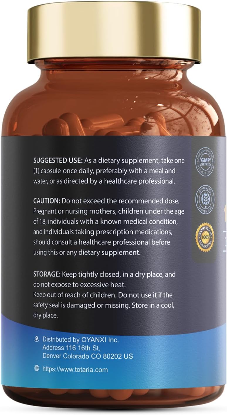 Totaria - Magnesium 12 in 1 Complex 700mg - Glycinate, Citrate, Malate, Taurate 120 Capsules