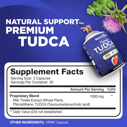 Nutrivein - TUDCA - Liver Support Supplement - 60 Capsules