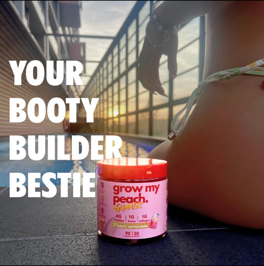 Booty Builder Gummies by the Gummy Lab - Grow My Peach - w/ Creatine, BCAA's, Collagen