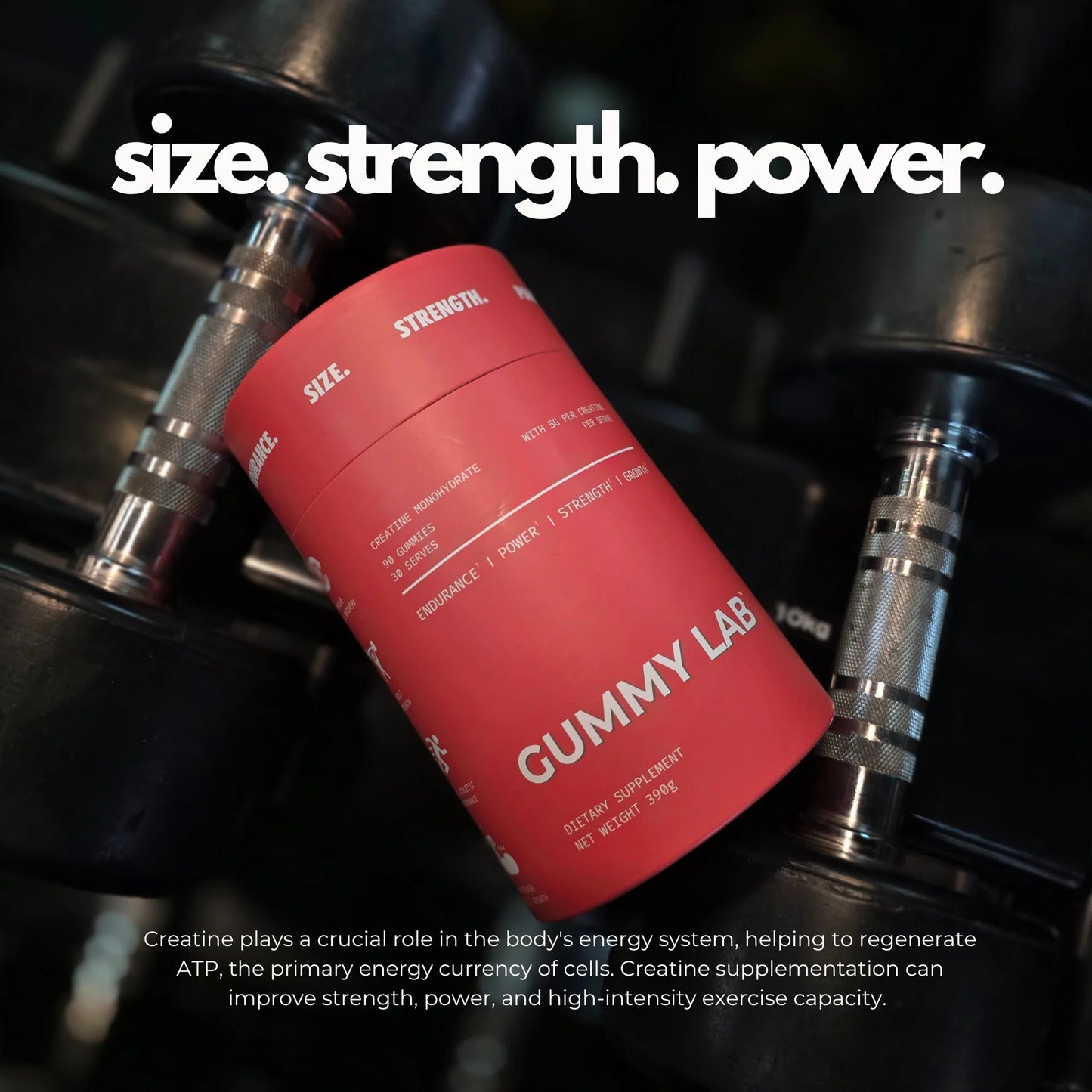 Creatine Gummies 5G by The Gummy Lab - Strawberry