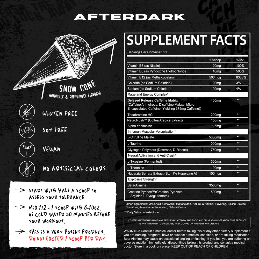AfterDark Supplements - Inhuman - 20 Serves