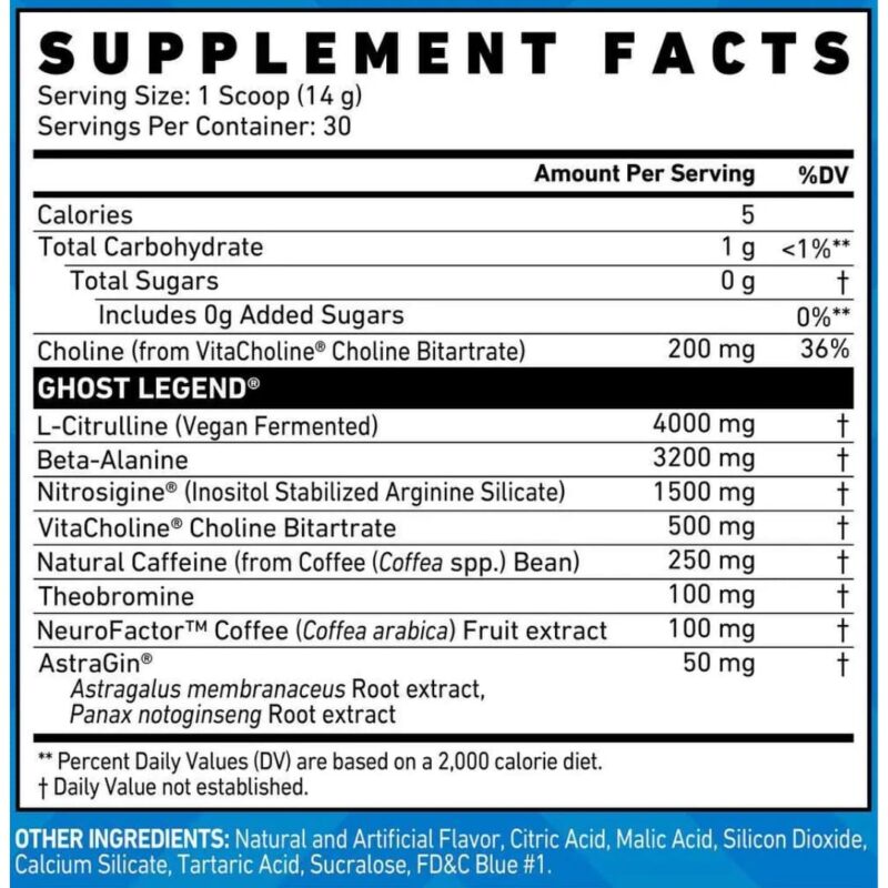 GHOST LIFESTYLE - Legend V4.0 - 30 Serves