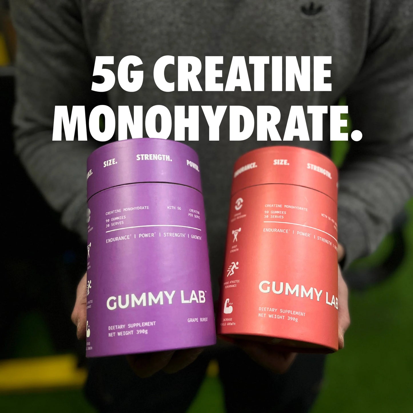 Creatine Gummies 5G by The Gummy Lab - Grape Burst