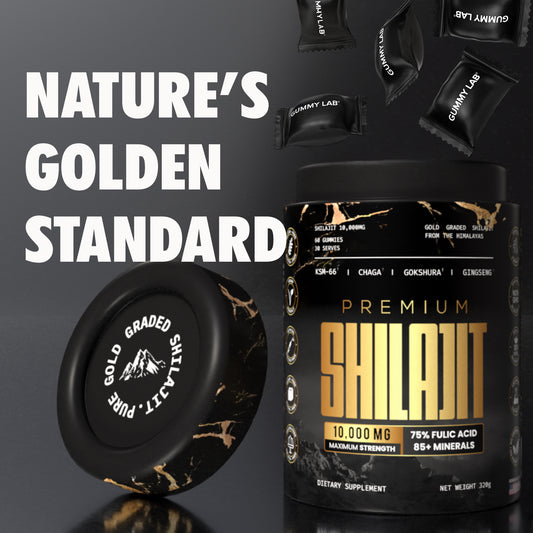 Pure Himalayan Shilajit Gummies Gold Graded Shilajit Lab Tested