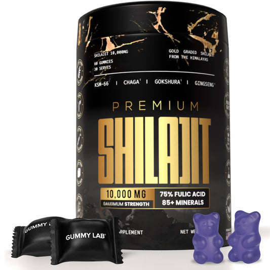 Pure Himalayan Shilajit Gummies Gold Graded Shilajit Lab Tested