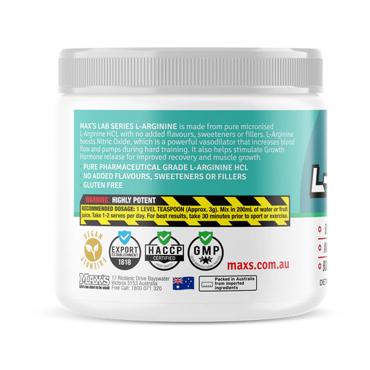 MAX'S - L-Arginine - 33 Serves