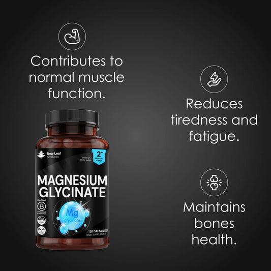 New Leaf - Magnesium Glycinate - 120 Capsules