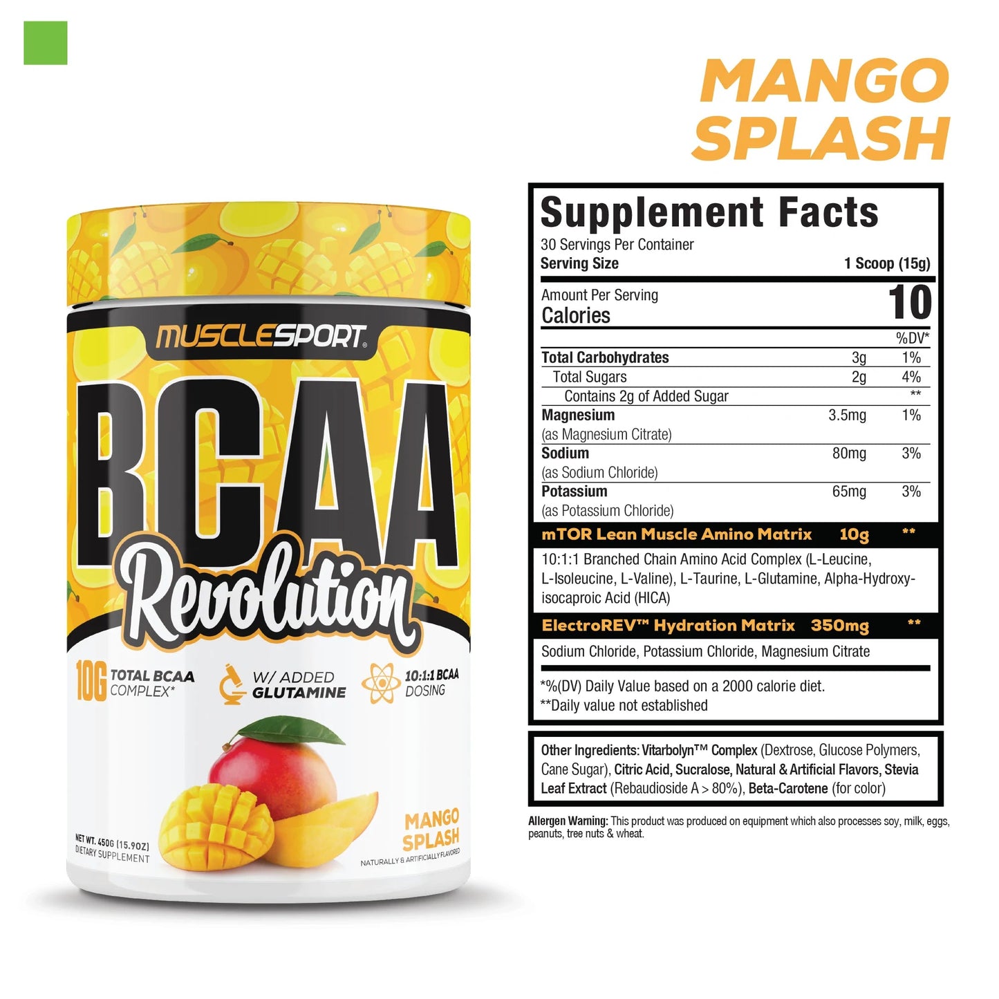 Muscle Sport BCAA Revolution with EAA's - 30 Serves