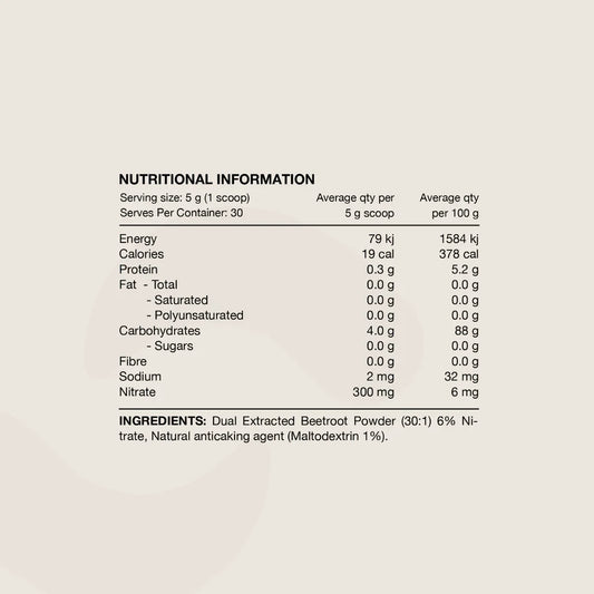 Switch Nutrition - Beetroot Powder - Triple Strength - 30 Serves