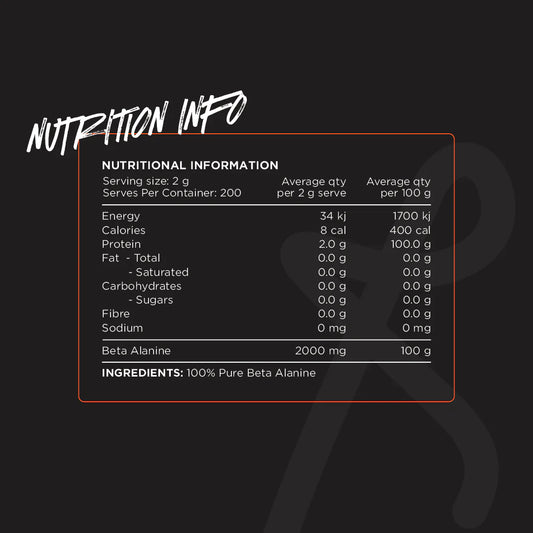 Switch Nutrition - Beta Alanine - 200 Serves