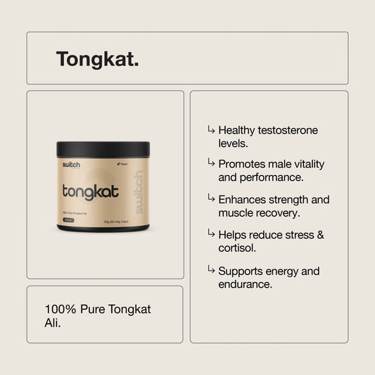 Switch Nutriton - Tongkat Ali (Eurycoma) - 60 Serves - Capsules