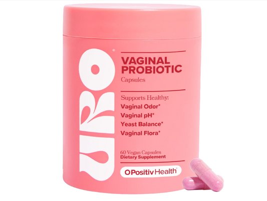 O Positiv URO Vaginal Probiotic – pH Balance & Odor Support for Women – 60 Caps