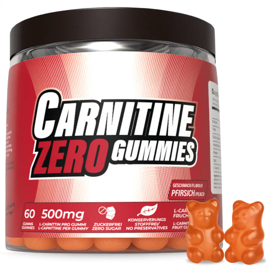 L-Carnitine Gummies 1000mg Peach, 30 Serves by The Gummy Lab