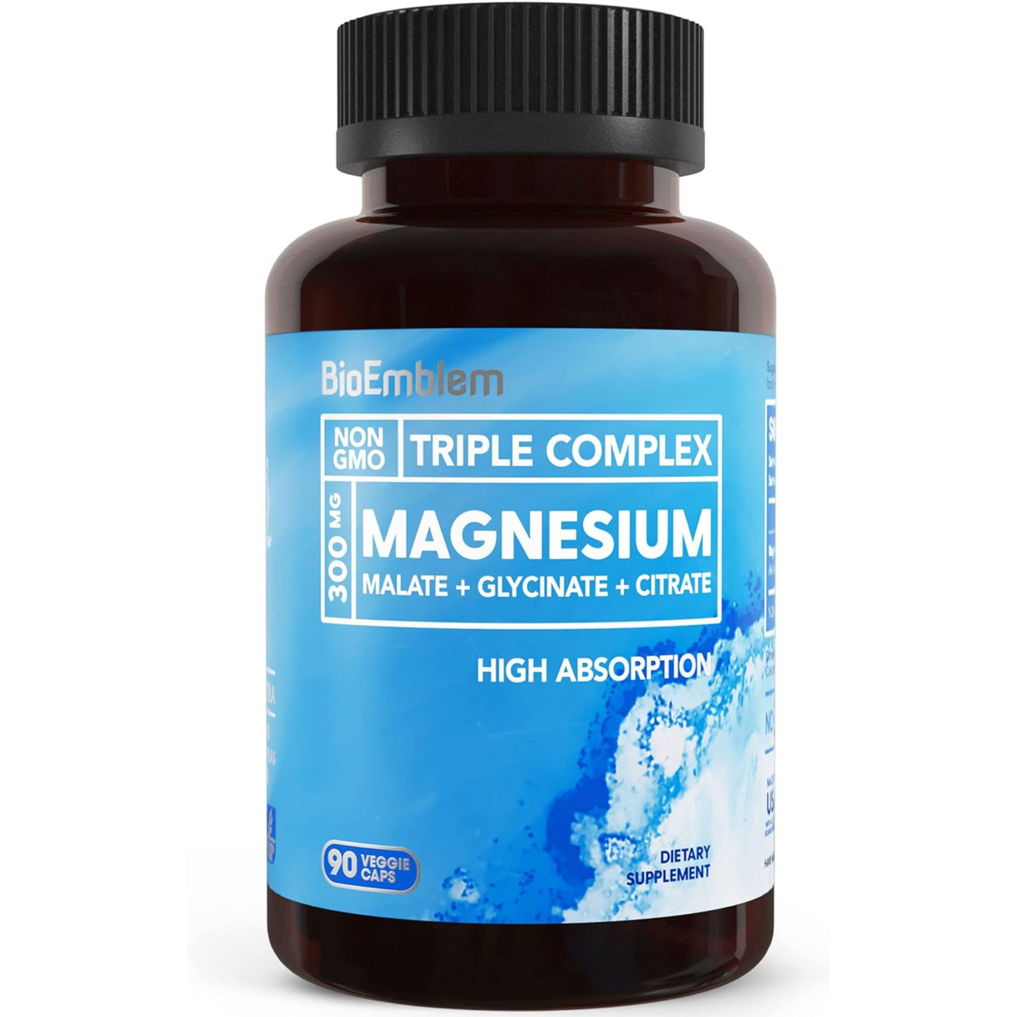 Triple Complex Magnesium by BioEmblem - 90 Veggie Caps, 45 Serves