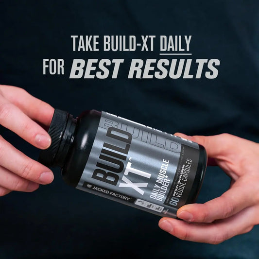 Jacked Factory - Build-XT Daily Muscle Builder & Performance Enhancer - Muscle Building Supplement for Muscular Strength & Growth
