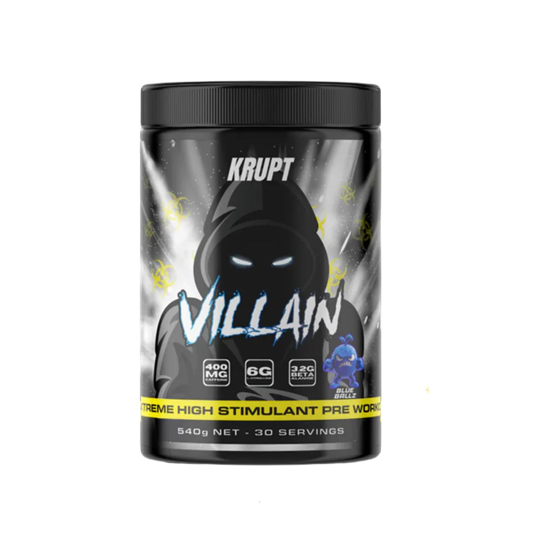 Krupt - Villain - Extreme High-Stimulant Pre-Workout - 30 Serves
