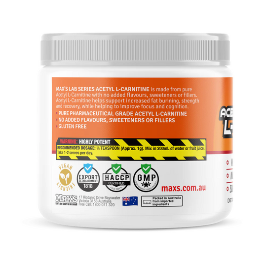 Max's Pure Acetyl L-Carnitine