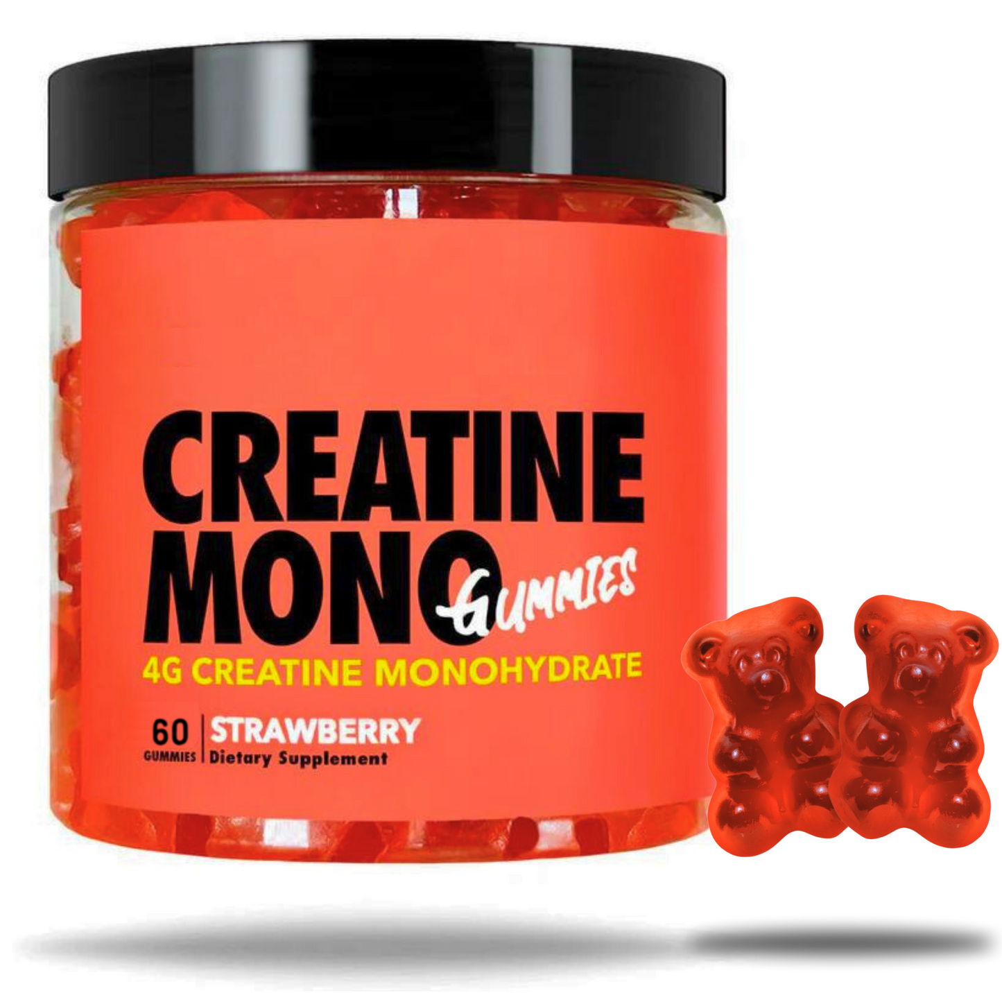 Creatine Monohydrate Gummies 4g - Strawberry 60 Pieces