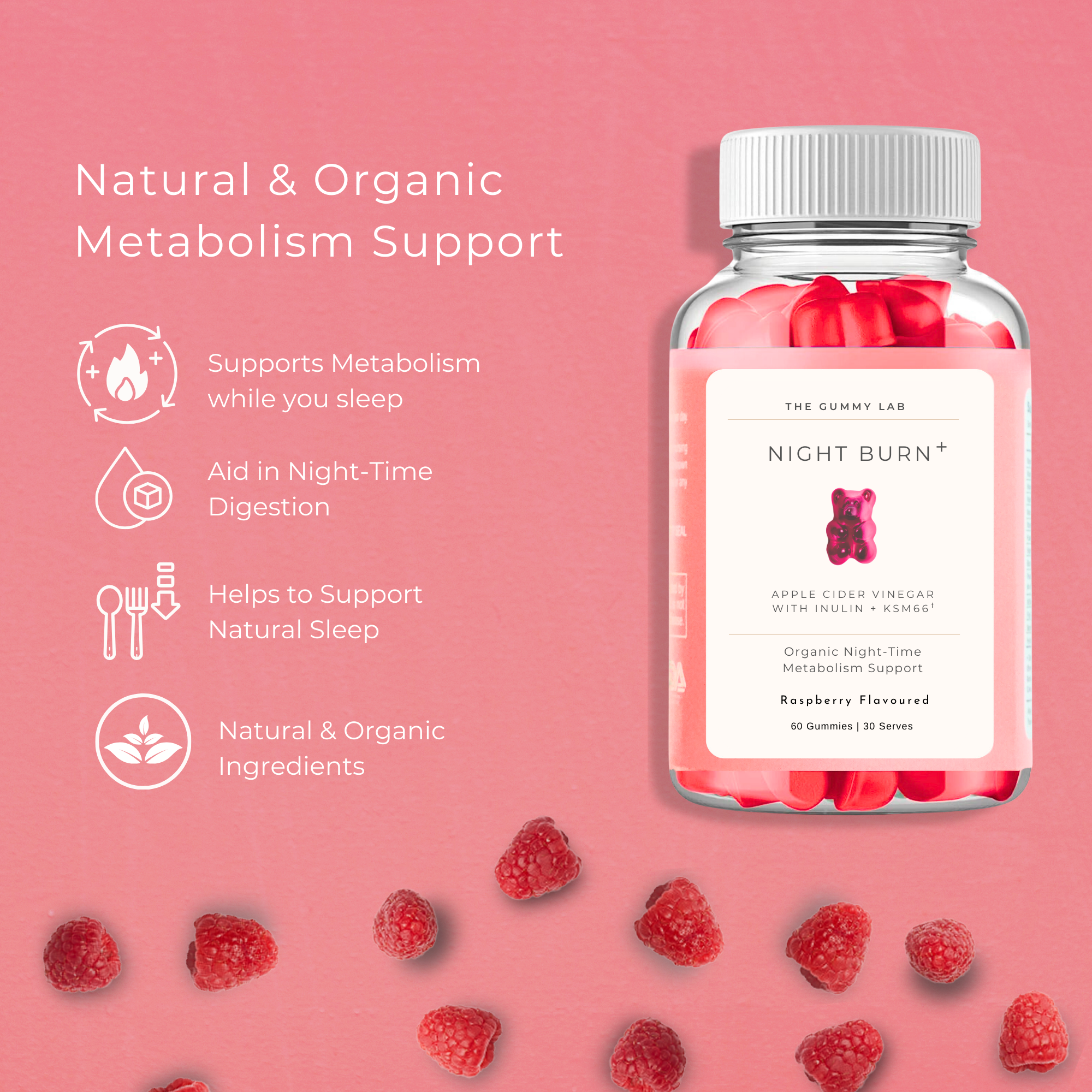 Dietary Gummies with Ashwagandha (KSM-66) & Apple Cider Vinegar