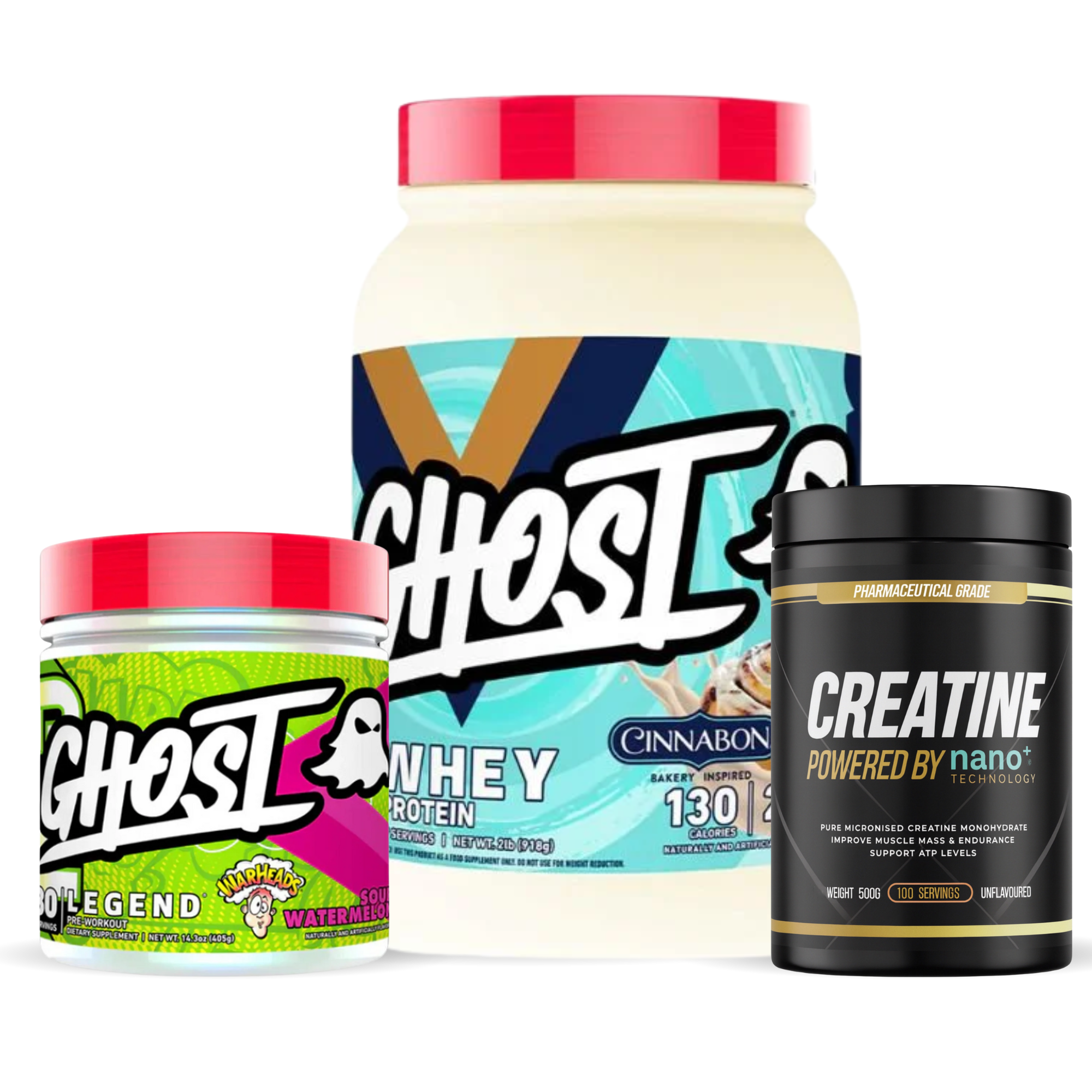 Ghost Stack Ghost Legend + Ghost Whey Protein Stack with Creatine β Onyx Supplements