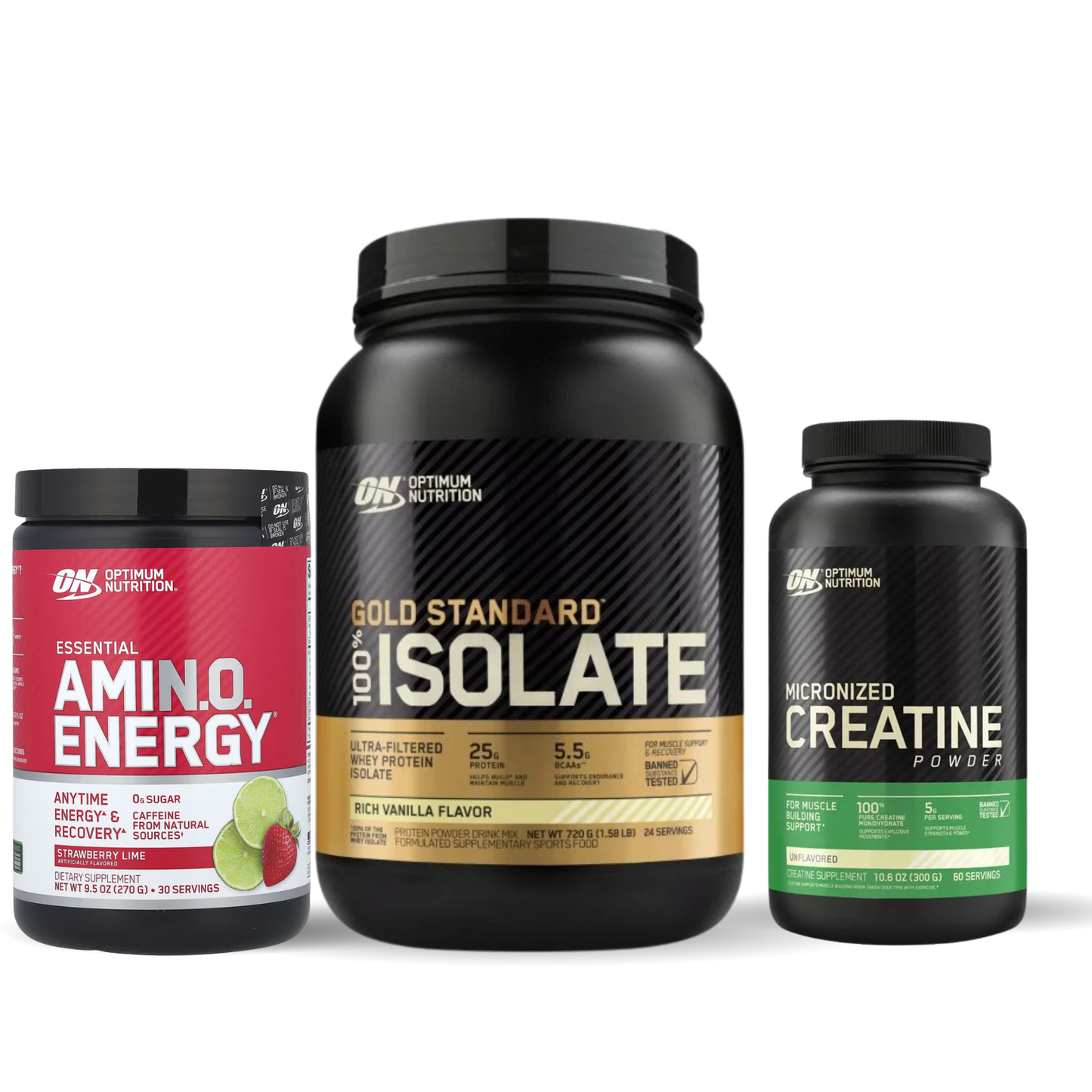 Optimum Whey Isolate Stack with Amino Energy & Creatine