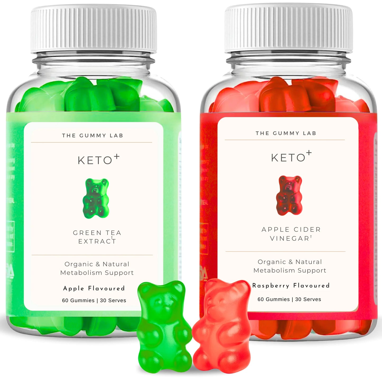 Keto+ Duo – Apple & Raspberry Gummies to Support a Keto Lifestyle