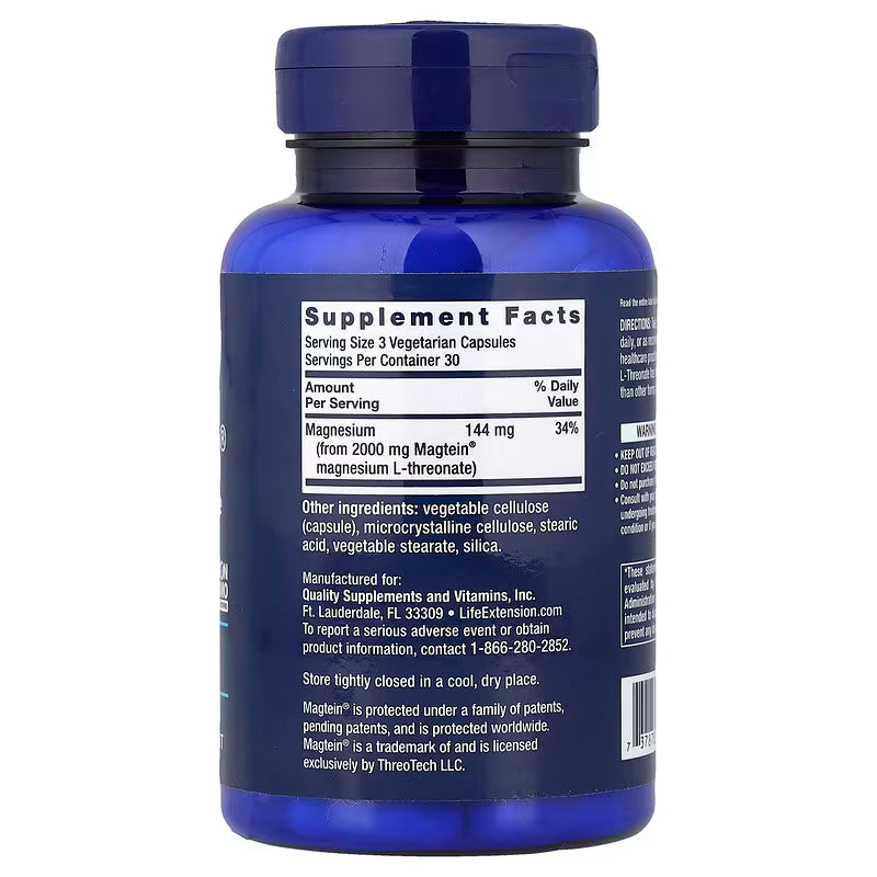 Life Extension - Neuro-Mag® Magnesium L-Threonate - 90 Capsules