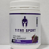Titan Sport Supplements - Non-Stim - Pre-Workout - Sour Grape - 30 Servings