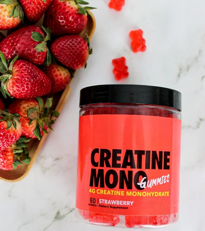 Creatine Monohydrate Gummies - Strawberry 60 Pieces