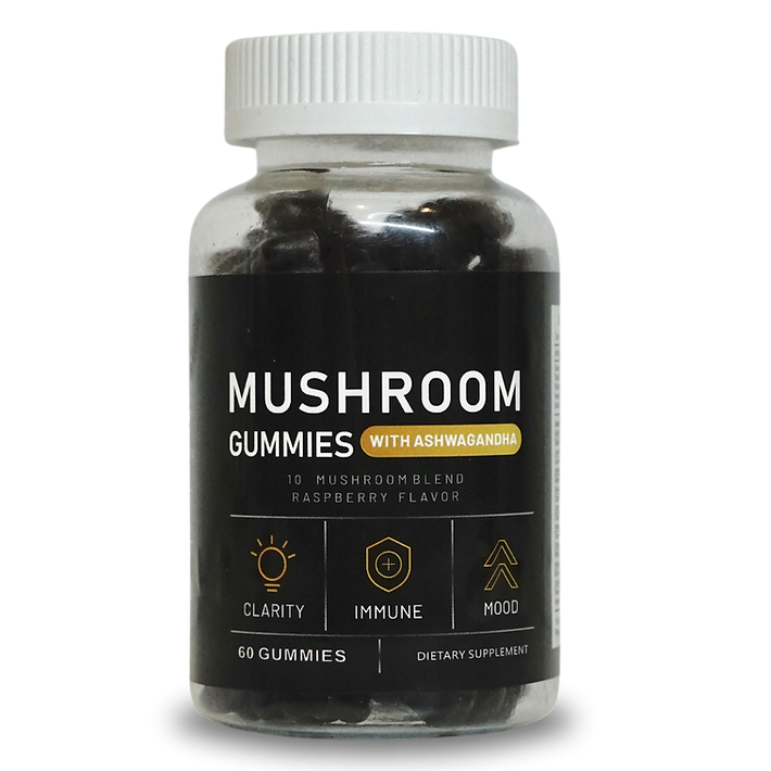 10 Mushroom Blend Gummies - Raspberry Flavour