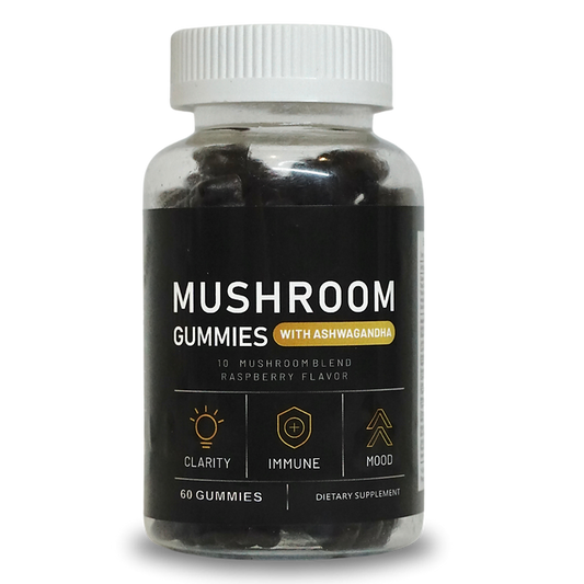 10 Mushroom Blend Gummies - Raspberry Flavour