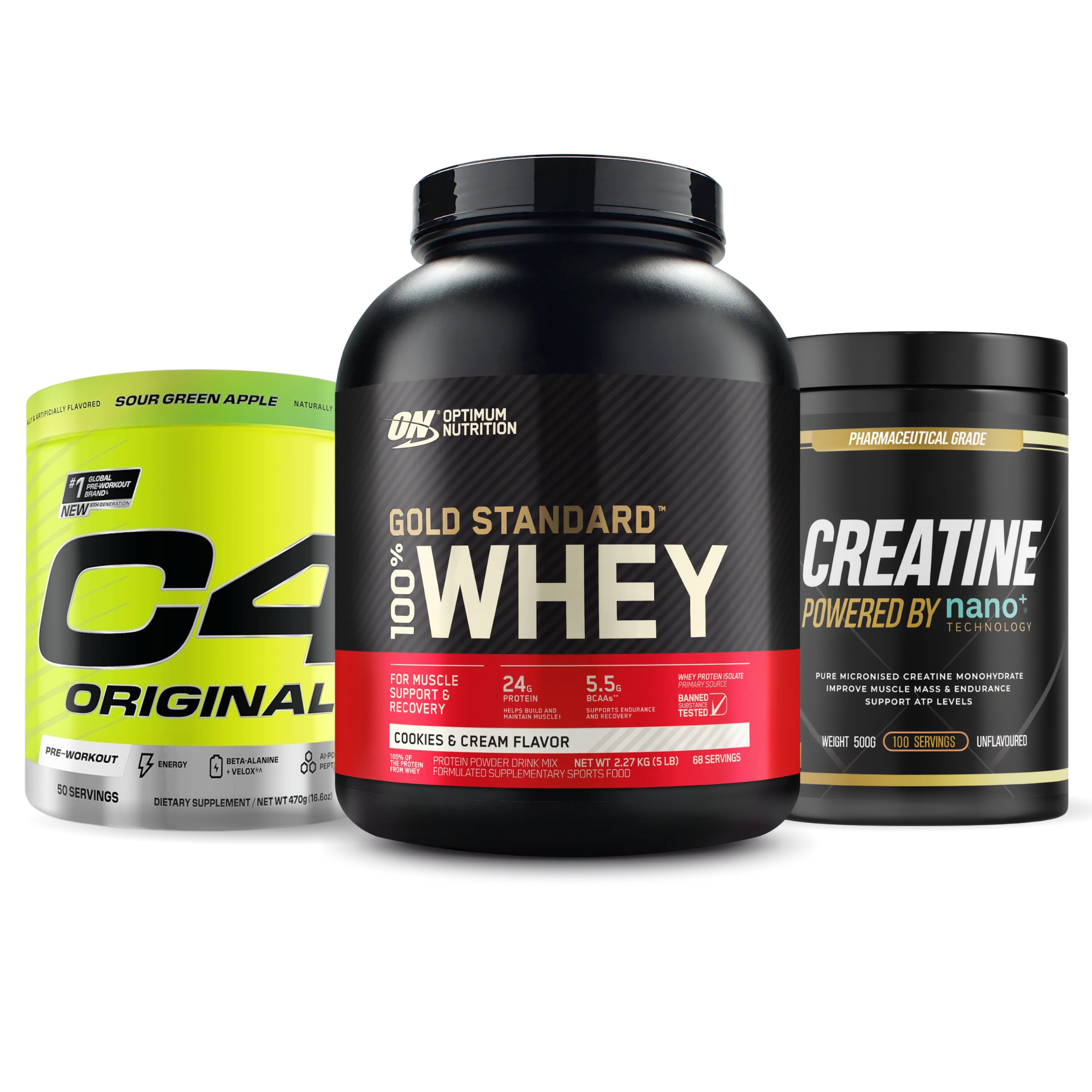 Optimum Whey + C4 + Creatine Everyday Stack