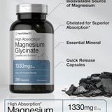Horbäach - High Absorption Magnesium Glycinate - 1330mg - 250 Capsules