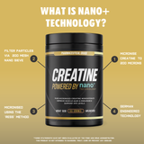 Creatine Monohydrate Powder German Engineered with Nano+ Technology 500g
