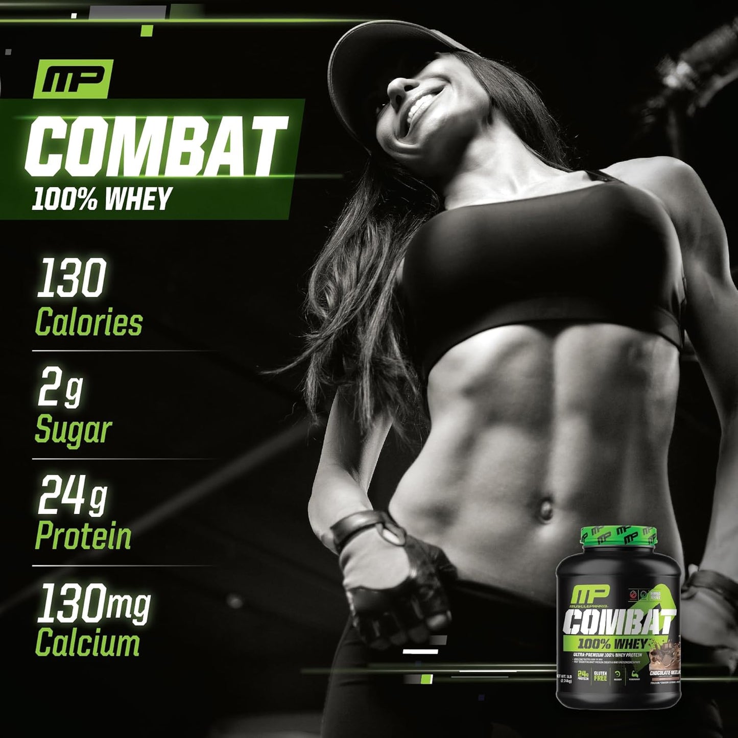 MusclePharm Combat 100% Whey Protein Powder - 5lbs - 2.24kg