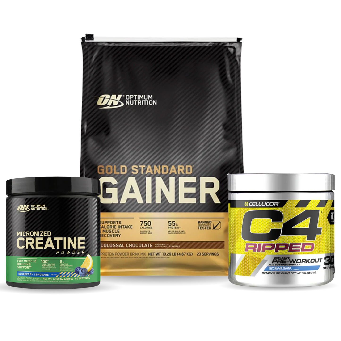 Lean Mass Gainer Stack with Creatine + Preworkout