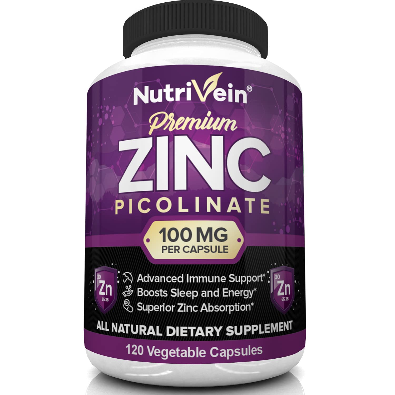 Nutrivein - Zinc Picolinate - 120 Capsules