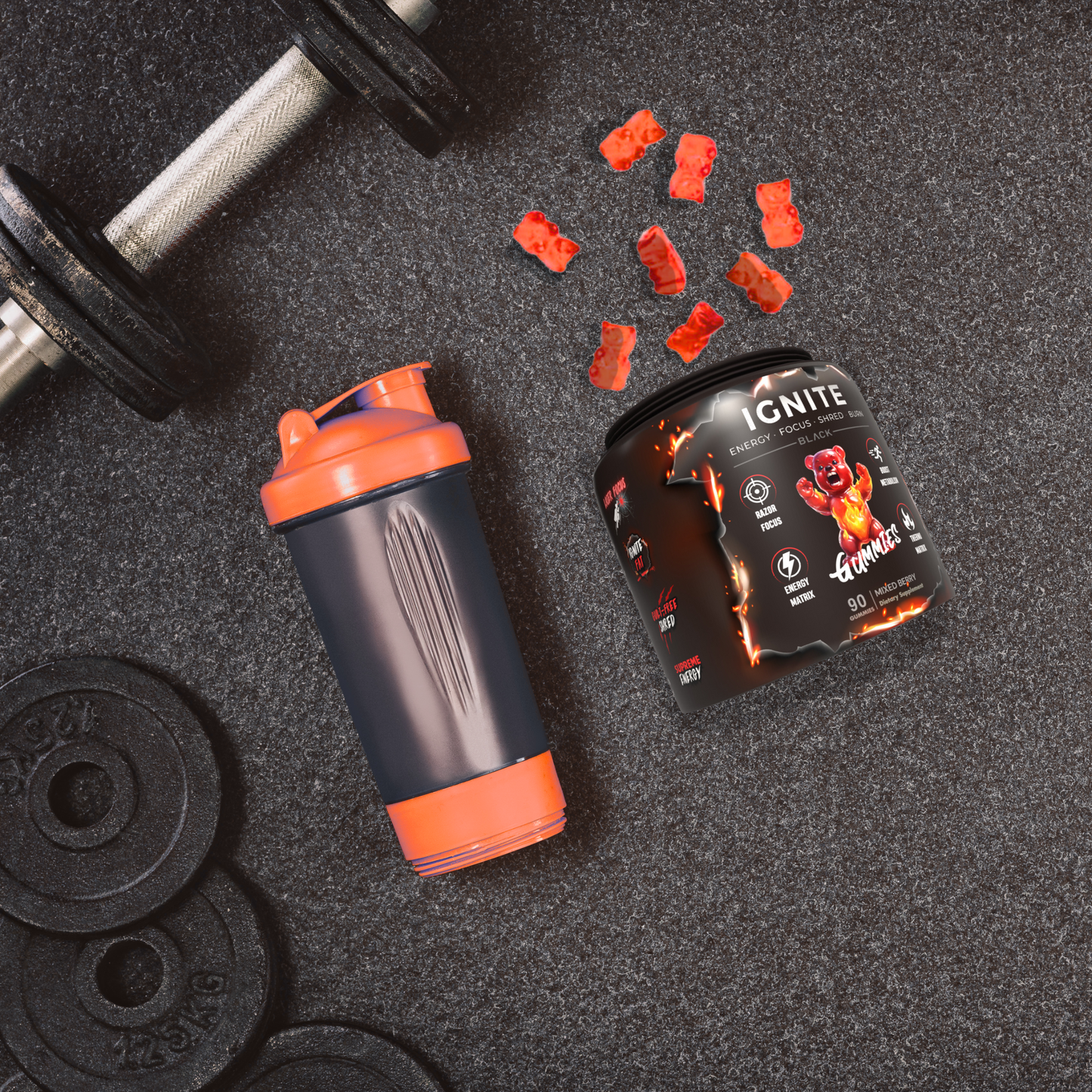 IGNITE Pre-workout & Fat Burner Gummies