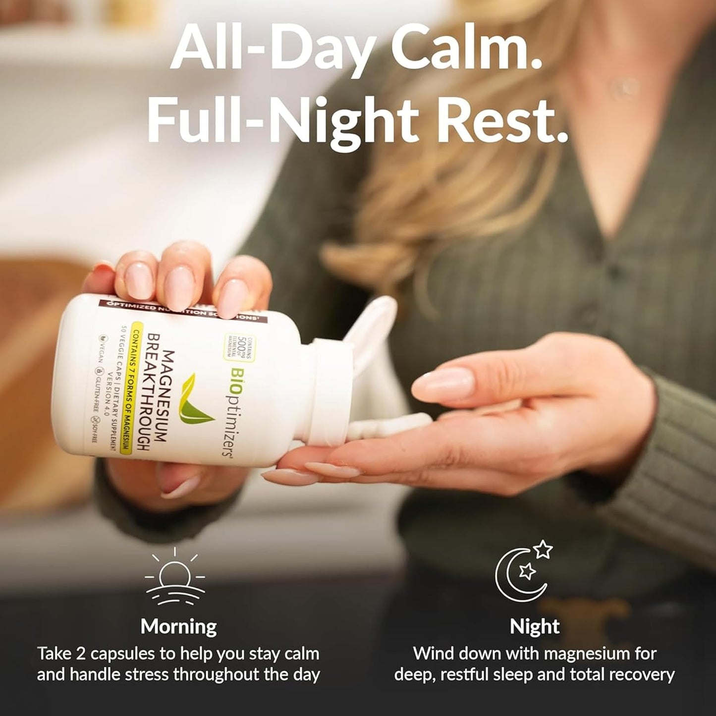 BIOptimizers - Magnesium Breakthrough - Premium Magnesium Complex - 60 Capsules