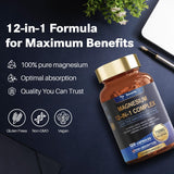 Totaria - Magnesium 12 in 1 Complex 700mg - Glycinate, Citrate, Malate, Taurate 120 Capsules