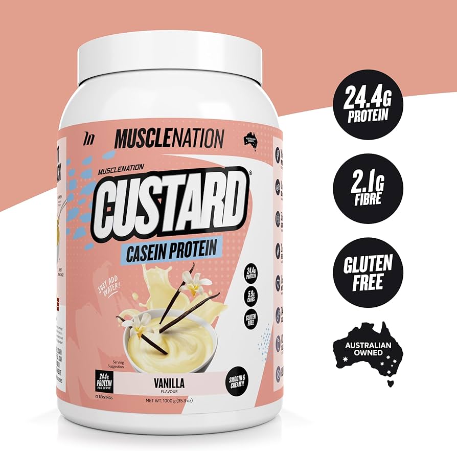 Muscle Nation - CUSTARD Casein Protein - Vanilla
