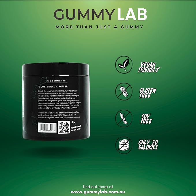 Kraken - Pre Workout Gummy Bears by The Gummy Lab