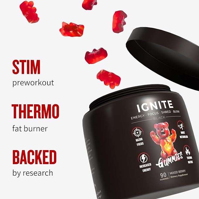 IGNITE Pre-workout & Fat Burner Gummies