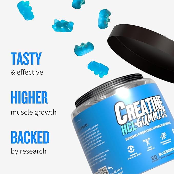 Creatine HCL Gummies Blueberry Flavour