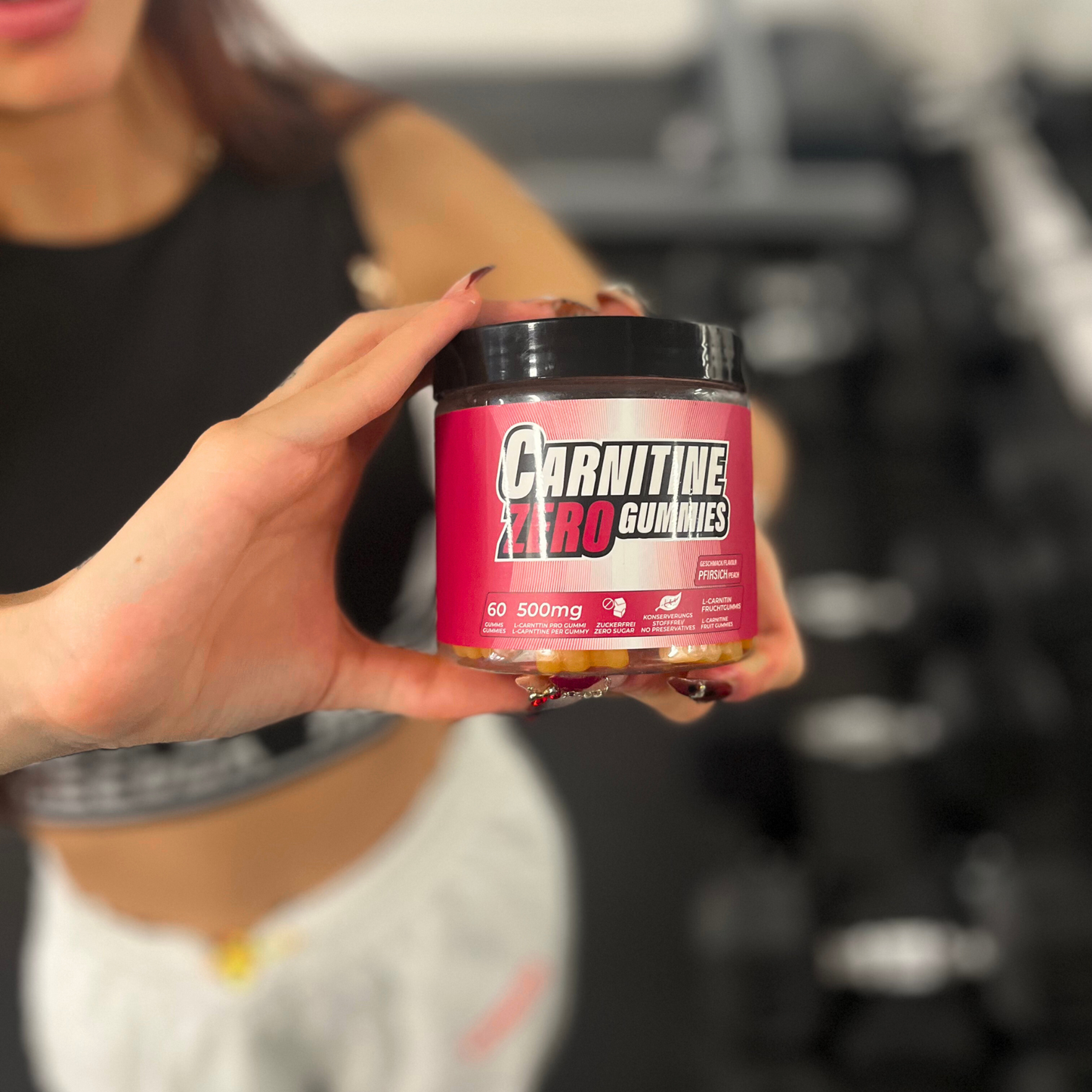 L-Carnitine Gummies 1000mg Peach, 30 Serves by The Gummy Lab