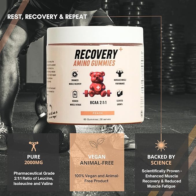 BCAA GUMMIES MUSCLE RECOVERY 2000mg